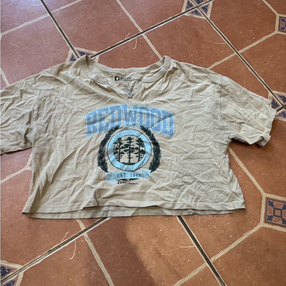 National Park Foundation Beige Graphic Tee